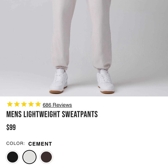 Talentless sweatpants in cement - Picture 3 of 3